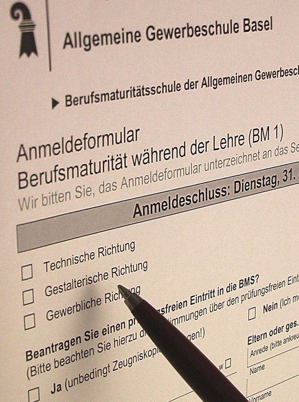 Anmeldung BMS der AGS/SfG Basel